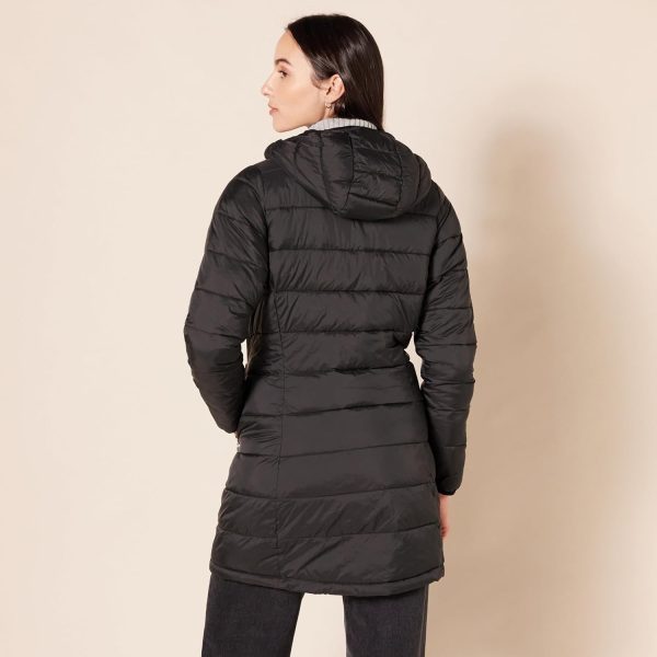 Women's Lightweight Water-Resistant Hooded Puffer Coat (Available in Plus Size) - Image 3