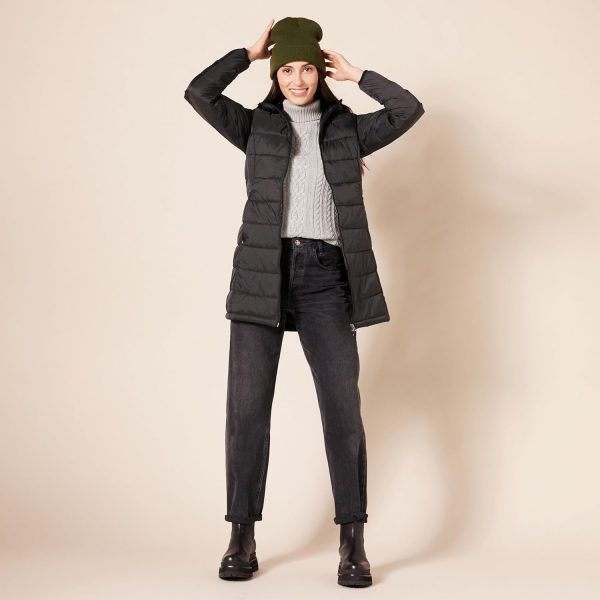 Women's Lightweight Water-Resistant Hooded Puffer Coat (Available in Plus Size) - Image 5