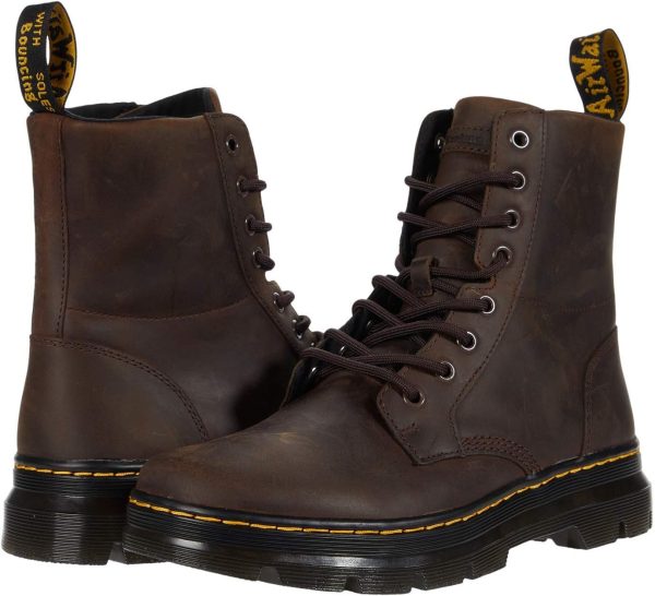 Unisex Combs Leather Casual Boots