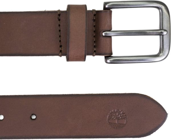 Men's 35mm Classic Buckle Leather Belt for Jeans - Image 2